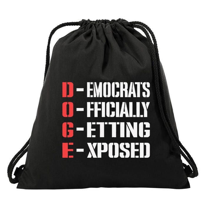 Funny Doge Meaning Government Corruption Exposed Drawstring Bag