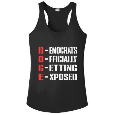 Funny Doge Meaning Government Corruption Exposed Ladies PosiCharge Competitor Racerback Tank