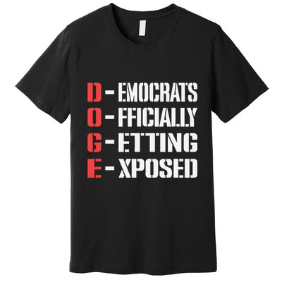 Funny Doge Meaning Government Corruption Exposed Premium T-Shirt