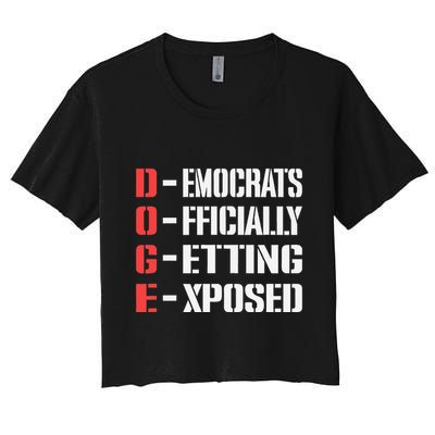Funny Doge Meaning Government Corruption Exposed Crop Top