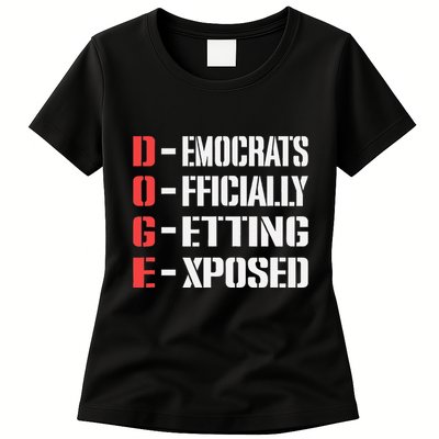 Funny Doge Meaning Government Corruption Exposed Womens T-Shirt