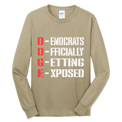 Funny Doge Meaning Government Corruption Exposed Tall Long Sleeve T-Shirt