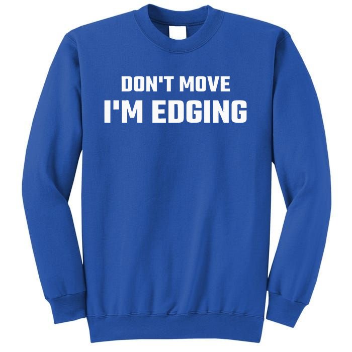 Funny Don't Move I'm Edging  Sweatshirt