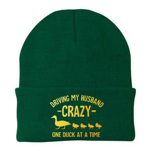 Funny Duck Mama Art For Wife Women Duck Themed Duck Lover Knit Cap Winter Beanie