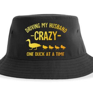 Funny Duck Mama Art For Wife Women Duck Themed Duck Lover Sustainable Bucket Hat