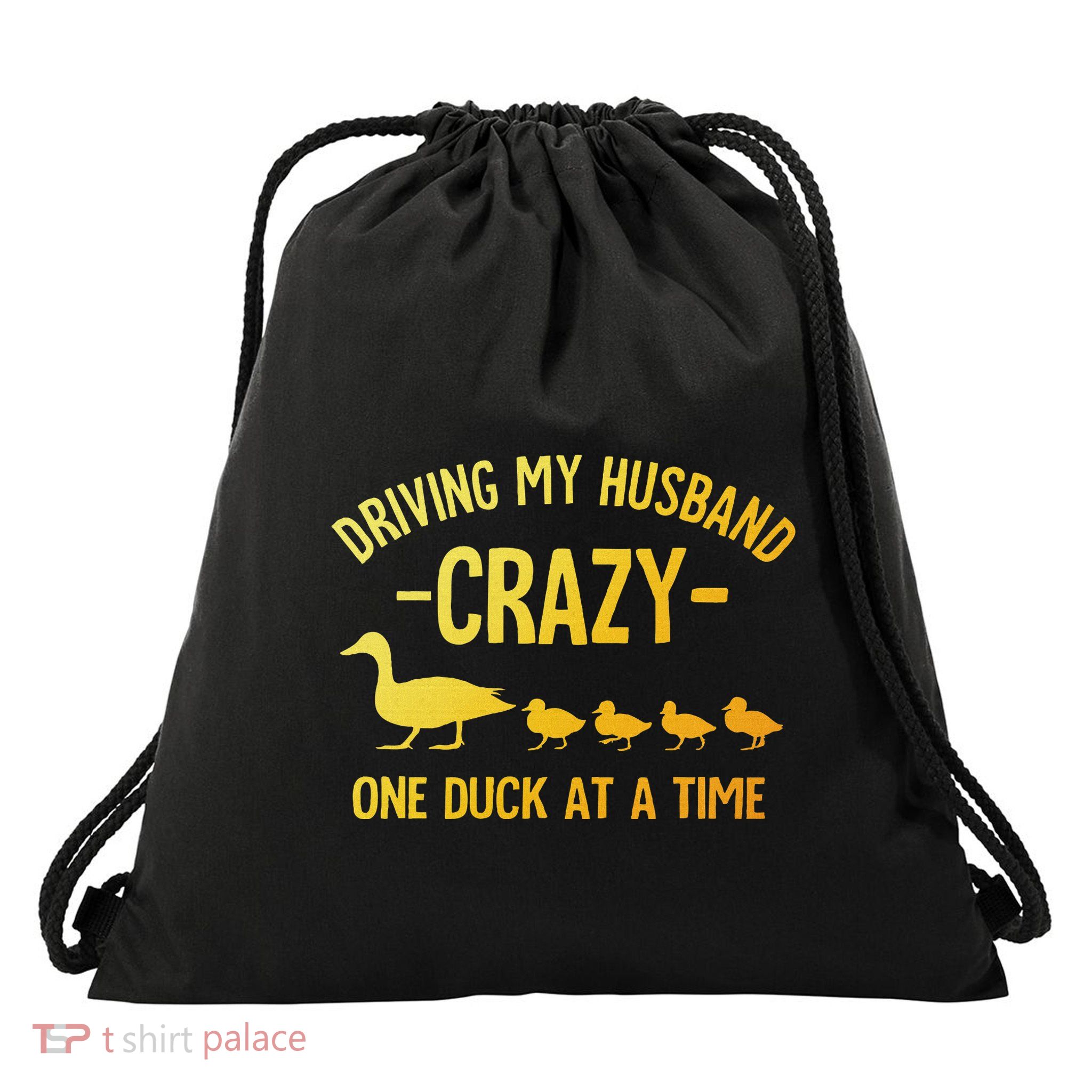Funny Duck Mama Art For Wife Women Duck Themed Duck Lover Drawstring Bag