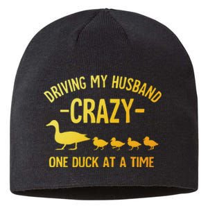 Funny Duck Mama Art For Wife Women Duck Themed Duck Lover Sustainable Beanie