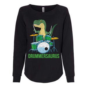 Funny Dinosaur Musician T Rex Drummer Boy Gift Drums Womens California Wash Sweatshirt