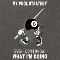 Father's Day My Pool Strategy Funny Billiards Pool Player Gift For Dad Cotton Canvas Backpack