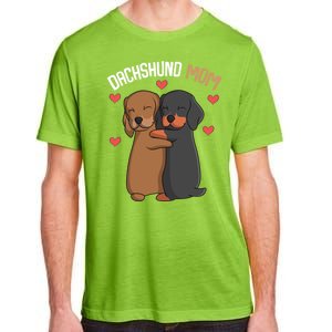 Funny Dachshund Mom Weenie Gift Adult ChromaSoft Performance T-Shirt