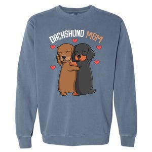 Funny Dachshund Mom Weenie Gift Garment-Dyed Sweatshirt