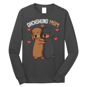 Funny Dachshund Mom Weenie Gift Long Sleeve Shirt