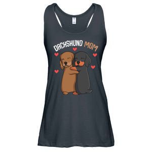 Funny Dachshund Mom Weenie Gift Ladies Essential Flowy Tank