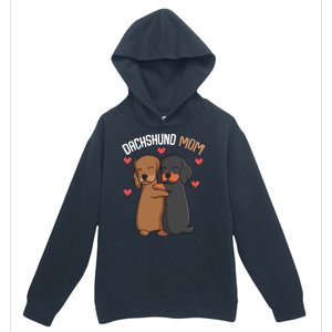 Funny Dachshund Mom Weenie Gift Urban Pullover Hoodie