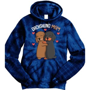 Funny Dachshund Mom Weenie Gift Tie Dye Hoodie