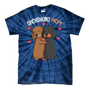 Funny Dachshund Mom Weenie Gift Tie-Dye T-Shirt