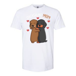 Funny Dachshund Mom Weenie Gift Softstyle CVC T-Shirt