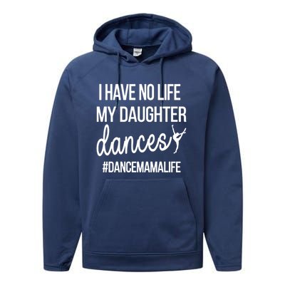 Funny Dance Mama Dance Mom Of A Dancer Mom Gift Performance Fleece Hoodie