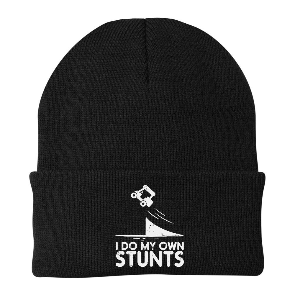 Funny Do My Own Stunts Golf Cart Driver Golfing Lover Beanie