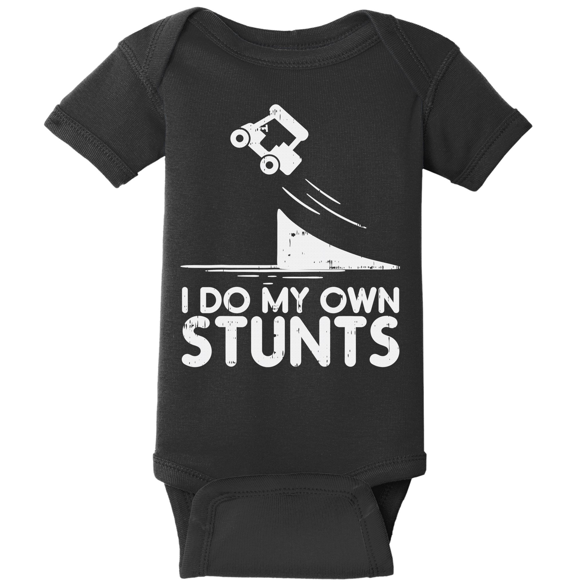 Funny Do My Own Stunts Golf Cart Driver Golfing Lover Baby Bodysuit