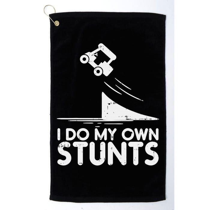 Funny Do My Own Stunts Golf Cart Driver Golfing Lover Golf Towel