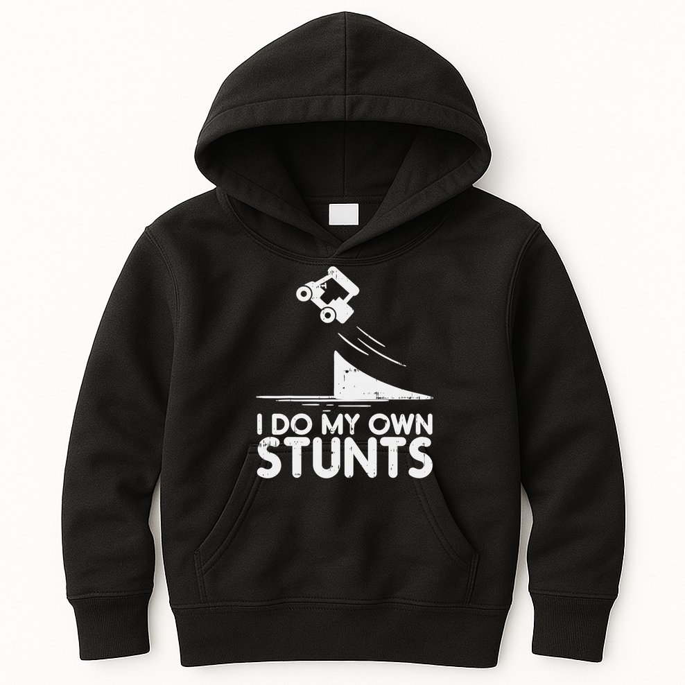 Funny Do My Own Stunts Golf Cart Driver Golfing Lover Kids Hoodie