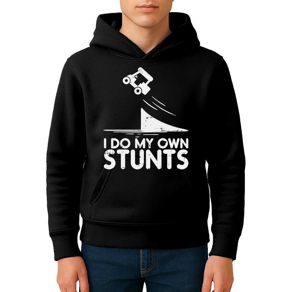 Funny Do My Own Stunts Golf Cart Driver Golfing Lover Kids Hoodie