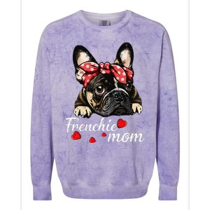 Frenchie Dog Mom French Bulldog Mom Love MotherS Day Colorblast Crewneck Sweatshirt