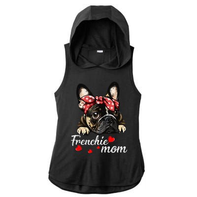 Frenchie Dog Mom French Bulldog Mom Love MotherS Day Ladies PosiCharge Tri-Blend Wicking Draft Hoodie Tank