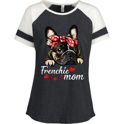 Frenchie Dog Mom French Bulldog Mom Love MotherS Day Enza Ladies Jersey Colorblock Tee