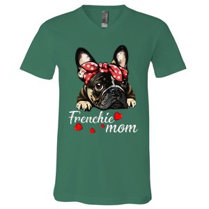 Frenchie Dog Mom French Bulldog Mom Love MotherS Day V-Neck T-Shirt