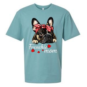 Frenchie Dog Mom French Bulldog Mom Love MotherS Day Sueded Cloud Jersey T-Shirt