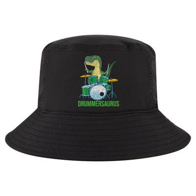 Funny Dinosaur Musician T Rex Drummer Gift Drums Cool Comfort Performance Bucket Hat