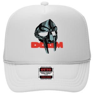 Funny Doom Mask All Caps Madvillain Mf High Crown Mesh Back Trucker Hat