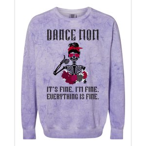 Funny Dance Mom Dancing Mother Of A Dancer Mama Gift Colorblast Crewneck Sweatshirt