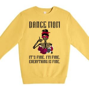 Funny Dance Mom Dancing Mother Of A Dancer Mama Gift Premium Crewneck Sweatshirt