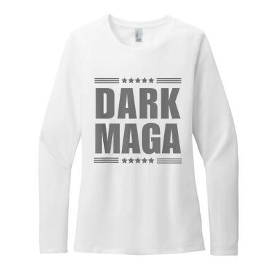 Funny Dark Maga 2024 Maga New! Dark Maga Womens CVC Long Sleeve Shirt