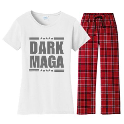 Funny Dark Maga 2024 Maga New! Dark Maga Women's Flannel Pajama Set