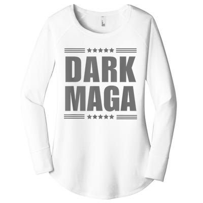 Funny Dark Maga 2024 Maga New! Dark Maga Women's Perfect Tri Tunic Long Sleeve Shirt