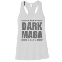 Funny Dark Maga 2024 Maga New! Dark Maga Women's Racerback Tank