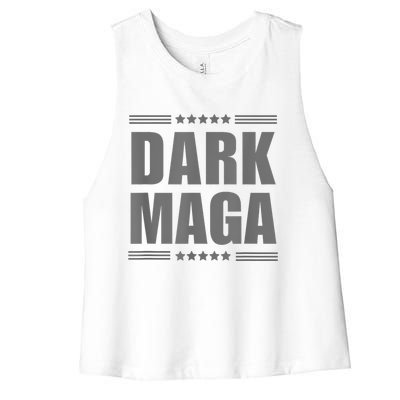 Funny Dark Maga 2024 Maga New! Dark Maga Women's Racerback Cropped Tank