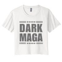 Funny Dark Maga 2024 Maga New! Dark Maga Women's Crop Top Tee