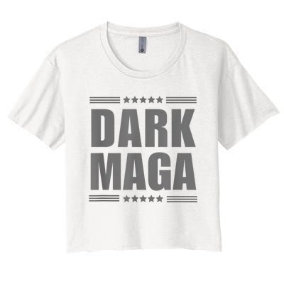 Funny Dark Maga 2024 Maga New! Dark Maga Women's Crop Top Tee