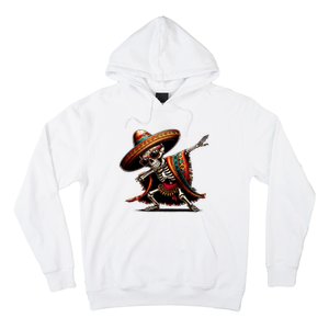 Funny Dabbing Mexican Skeleton Poncho Cinco De Mayo Hoodie