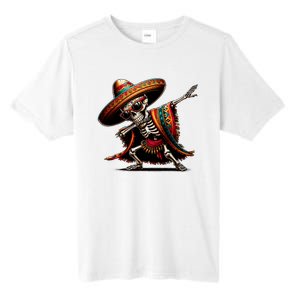 Funny Dabbing Mexican Skeleton Poncho Cinco De Mayo Tall Fusion ChromaSoft Performance T-Shirt