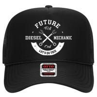 Future Diesel Mechanic Diesel Truck Gift Idea High Crown Mesh Back Trucker Hat