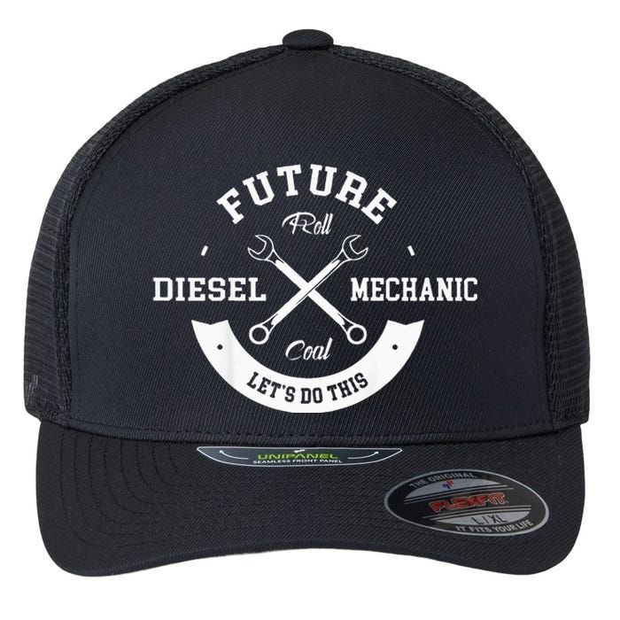 Future Diesel Mechanic Diesel Truck Gift Idea Flexfit Unipanel Trucker Cap