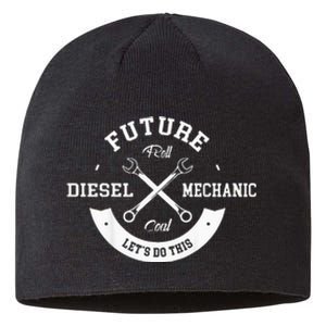 Future Diesel Mechanic Diesel Truck Gift Idea Sustainable Beanie