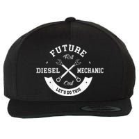 Future Diesel Mechanic Diesel Truck Gift Idea Wool Snapback Cap