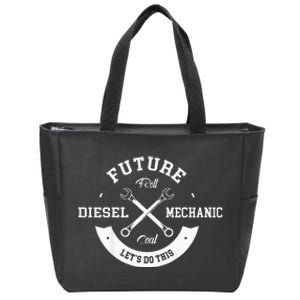 Future Diesel Mechanic Diesel Truck Gift Idea Zip Tote Bag